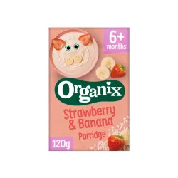 Κρέμα δημητριακών με φράουλα & μπανάνα +6μ