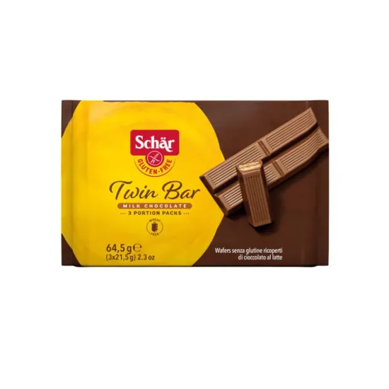Twin μπάρες βάφλας με σοκολάτα