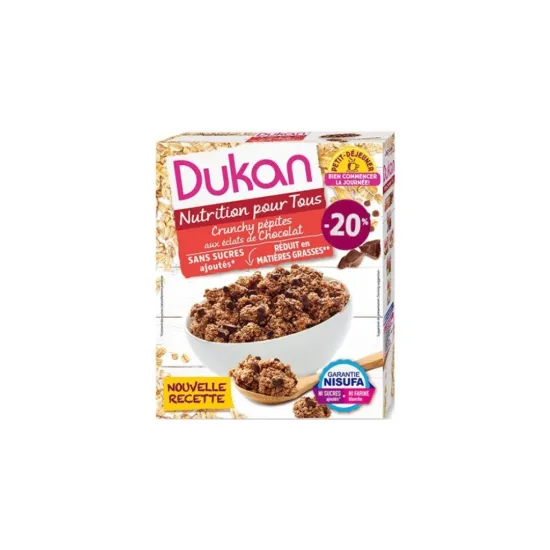 Dukan δημητριακά βρώμης με κομμάτια σοκολάτας