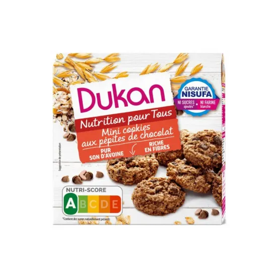 Dukan Μίνι μπισκότα βρώμης με κομμάτια σοκολάτας
