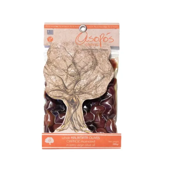 Ελιές Καλαμών με πορτοκάλι