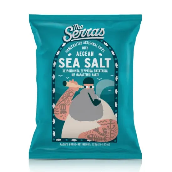 Χειροποίητα Σερραϊκά Πατατάκια με Θαλασσινό Αλάτι