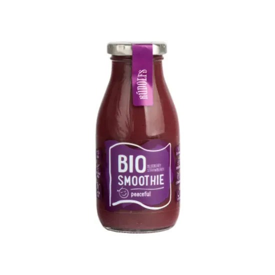 Smoothie peaceful με μύρτιλο φράουλα και σπόροι chia