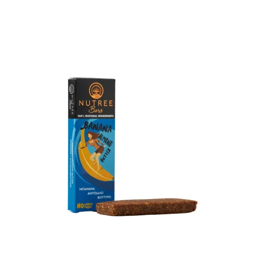 Banana almond butter raw energy bar