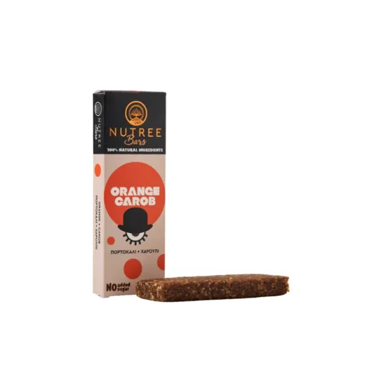Orange carob raw energy bar
