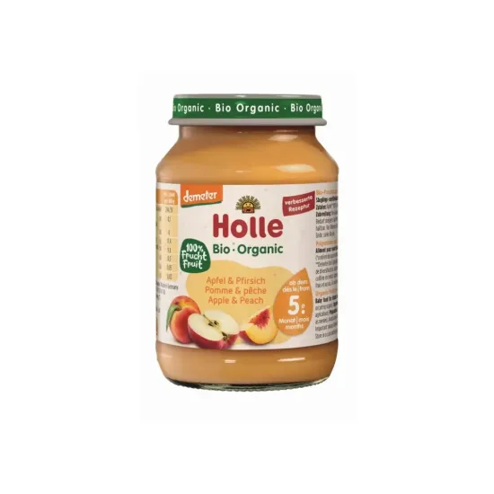 Φρουτόκρεμα με μήλο και ροδάκινο Bio