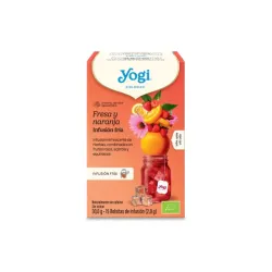 Yogi tea κρύο τσάϊ με φράουλα και πορτοκάλι