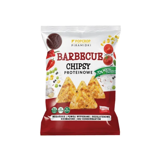 Ψητά τσιπς πολύσπορα με πρωτεΐνη μπιζελιού και γεύση μπάρμπεκιου