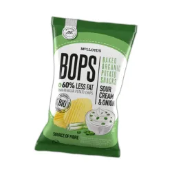 Βιολογικά πατατάκια με sour cream & κρεμμύδι στο φούρνο