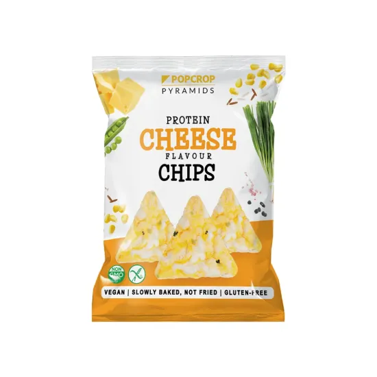 Τσιπς πρωτεΐνης με γεύση τυρί & κρεμμύδι