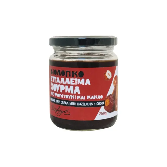 Επάλειμμα χουρμάδων με φουντούκι & κακάο