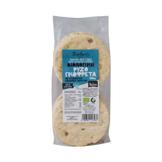 Ρυζογκοφρέτες με επικάλυψη γιαουρτιού