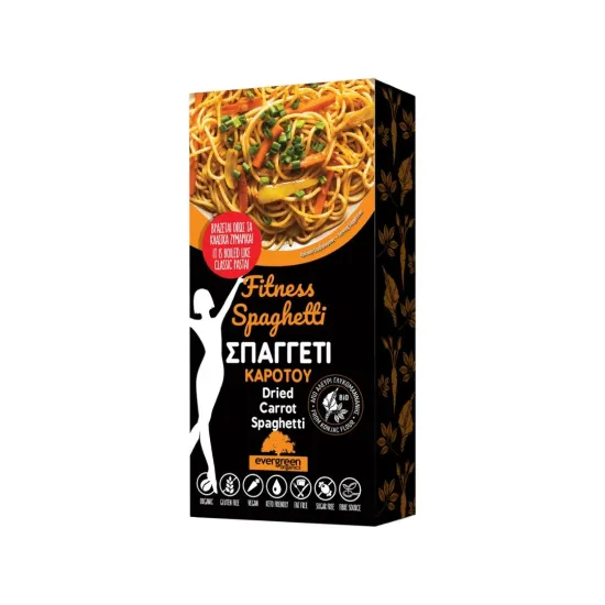 Σπαγγέτι καρότου από γλυκομαννάνη