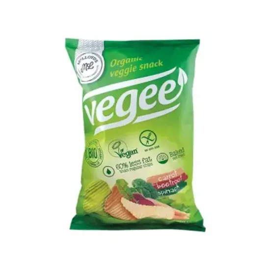 Vegan τσιπς λαχανικών με αλάτι στο φούρνο