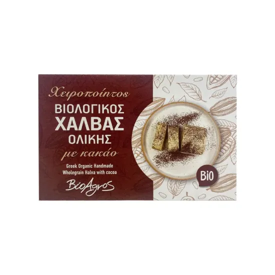 Χαλβάς ολικής άλεσης με κακάο