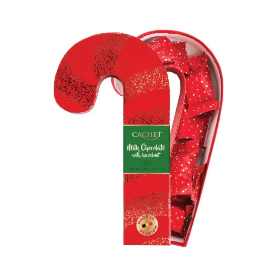 Χριστουγεννιάτικο μπαστουνάκι κουτί με σοκολατάκια