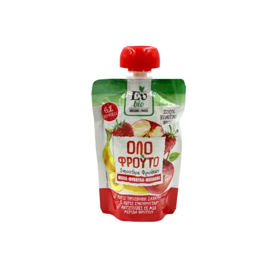 Smoothie μήλο φράουλα μπανάνα