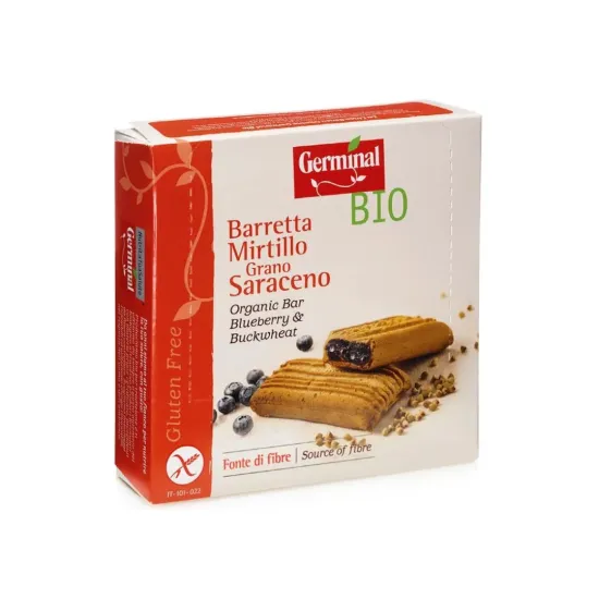 Μπάρα φαγόπυρου με μύρτιλο