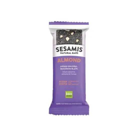 Παστέλι μαύρο σουσάμι, αμύγδαλο και μέλι